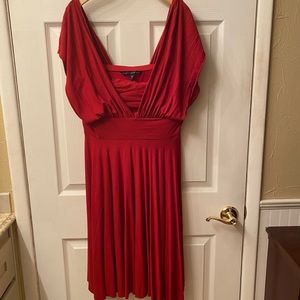WHBM Red Cotton flexible look